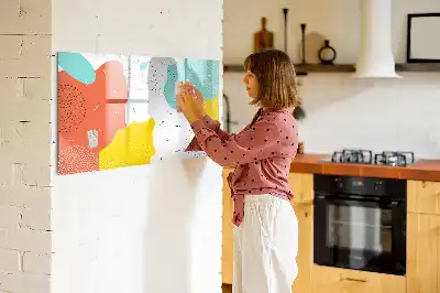 Schreib-Magnettafel im Design POP-Abstraktion