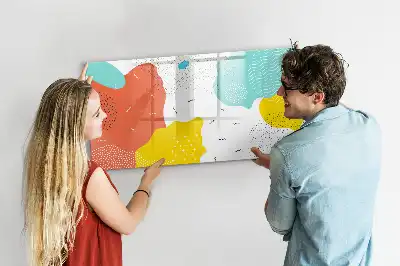 Schreib-Magnettafel im Design POP-Abstraktion