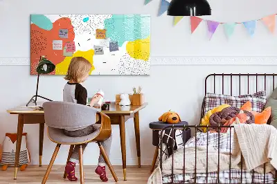 Schreib-Magnettafel im Design POP-Abstraktion