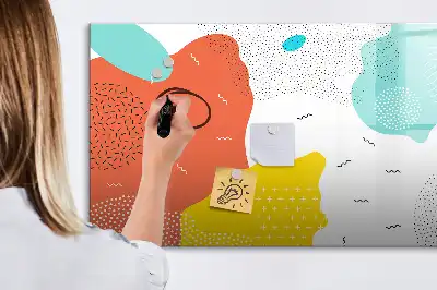 Schreib-Magnettafel im Design POP-Abstraktion
