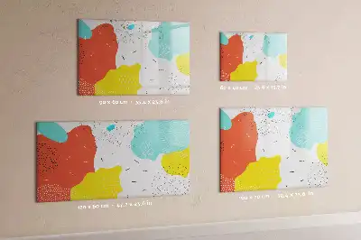 Schreib-Magnettafel im Design POP-Abstraktion
