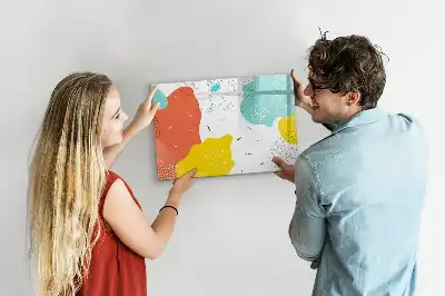 Schreib-Magnettafel im Design POP-Abstraktion
