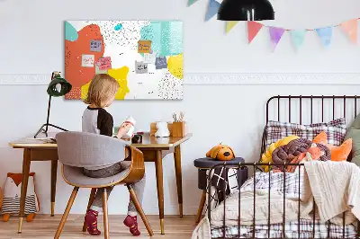 Schreib-Magnettafel im Design POP-Abstraktion