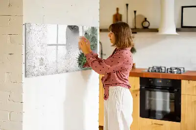 Beschreibbare Magnettafel in Form dekorativer Pflanzen