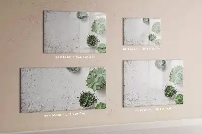 Beschreibbare Magnettafel in Form dekorativer Pflanzen