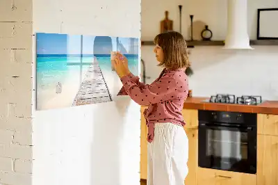 Schreib-Magnettafel mit Motiv Tropische Insel