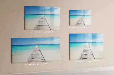 Schreib-Magnettafel mit Motiv Tropische Insel
