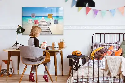 Schreib-Magnettafel mit Motiv Tropische Insel