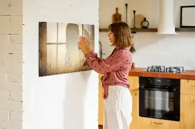 Magnetische Schreibtafel im Weltkarten-Design alte Weltkarte