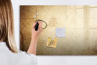 Magnetische Schreibtafel im Weltkarten-Design alte Weltkarte