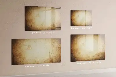 Magnetische Schreibtafel im Weltkarten-Design alte Weltkarte