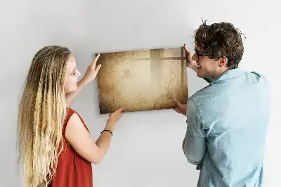 Magnetische Schreibtafel im Weltkarten-Design alte Weltkarte
