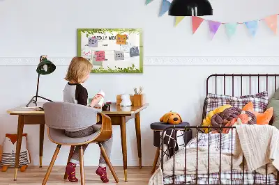 Beschreibbare Magnettafel für das Wochenmenü