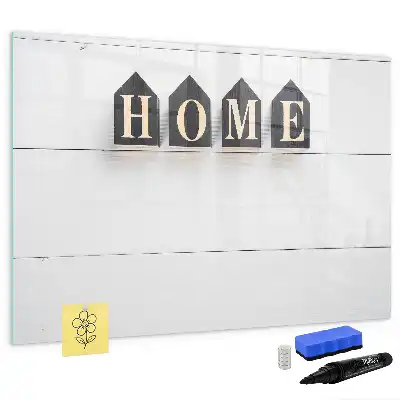 Beschreibbare Magnettafel mit dem Schriftzug Zuhause