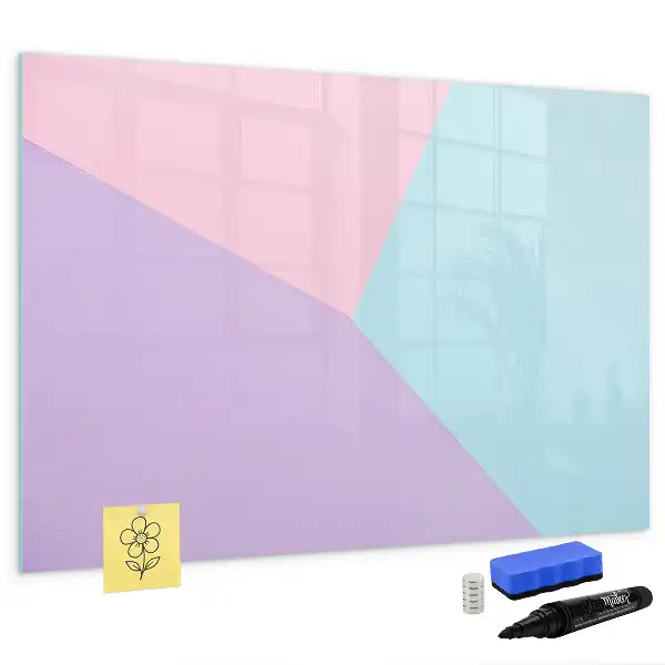 Schreib-Magnettafel mit Pastellmuster