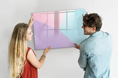Schreib-Magnettafel mit Pastellmuster