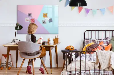 Schreib-Magnettafel mit Pastellmuster