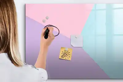 Schreib-Magnettafel mit Pastellmuster