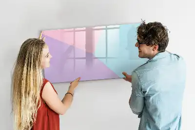 Schreib-Magnettafel mit Pastellmuster