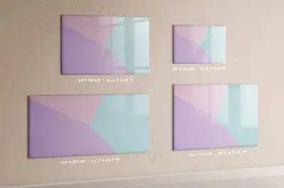 Schreib-Magnettafel mit Pastellmuster