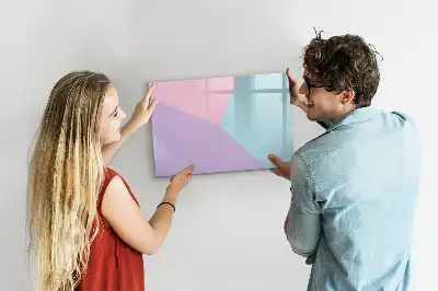 Schreib-Magnettafel mit Pastellmuster
