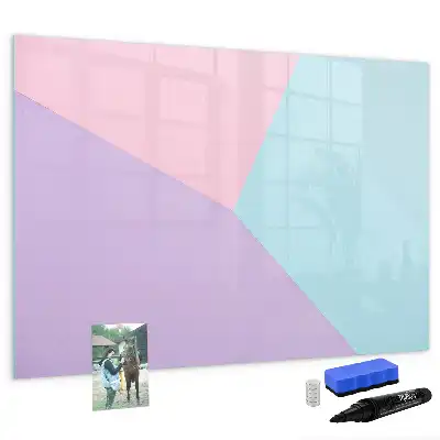 Schreib-Magnettafel mit Pastellmuster