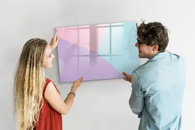 Schreib-Magnettafel mit Pastellmuster