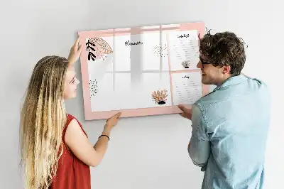Beschreibbare Magnettafel für Planer und Notizen