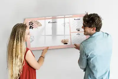 Beschreibbare Magnettafel für Planer und Notizen