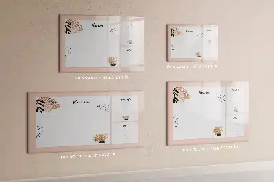 Beschreibbare Magnettafel für Planer und Notizen