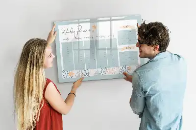 Magnetische Wochenstundenplantafel zum Beschreiben