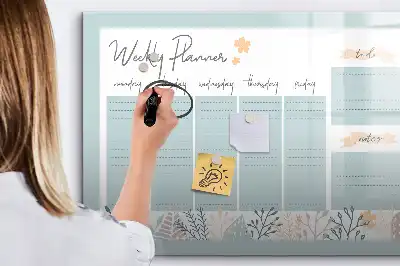 Magnetische Wochenstundenplantafel zum Beschreiben