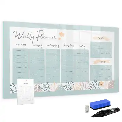 Magnetische Wochenstundenplantafel zum Beschreiben