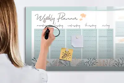 Magnetische Wochenstundenplantafel zum Beschreiben