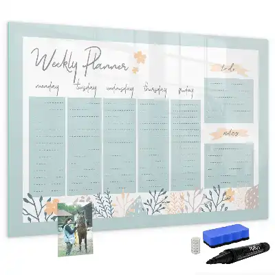 Magnetische Wochenstundenplantafel zum Beschreiben
