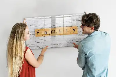 Schreib-Magnettafel mit Motiv Familie