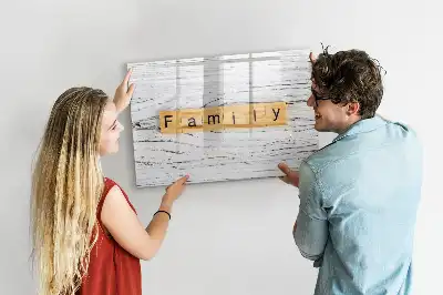 Schreib-Magnettafel mit Motiv Familie