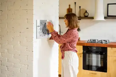 Schreib-Magnettafel mit Gehirn-Abstraktions-Motiv