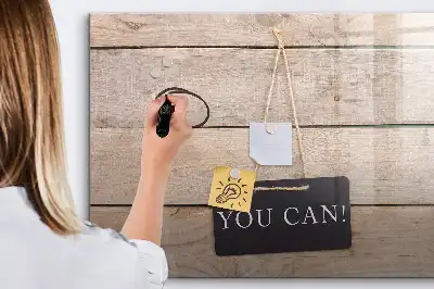Schreib-Magnettafel mit dem Spruch Text Du schaffst das