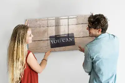 Schreib-Magnettafel mit dem Spruch Text Du schaffst das