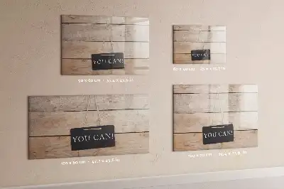 Schreib-Magnettafel mit dem Spruch Text Du schaffst das