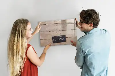 Schreib-Magnettafel mit dem Spruch Text Du schaffst das