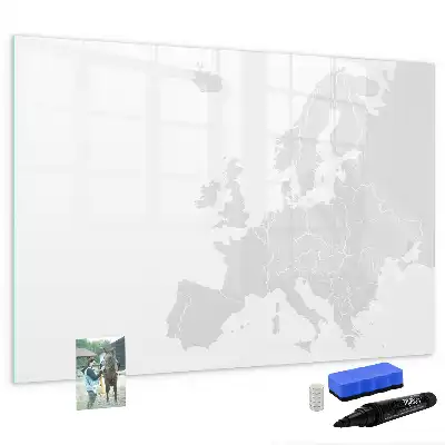 Schreib-Magnettafel mit Europa-Karte