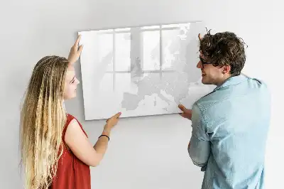 Schreib-Magnettafel mit Europa-Karte