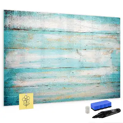 Beschreibbare Magnettafel in Blau