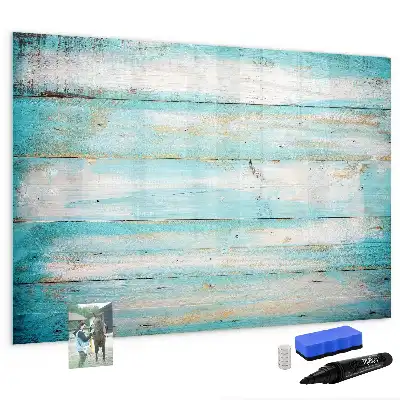 Beschreibbare Magnettafel in Blau