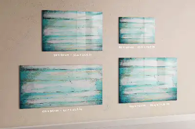 Beschreibbare Magnettafel in Blau