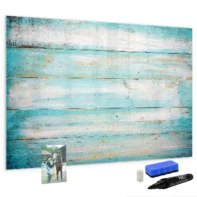 Beschreibbare Magnettafel in Blau