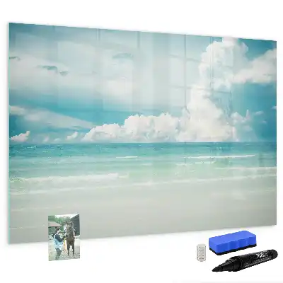 Beschreibbare Magnettafel mit Motiv Meereslandschaft