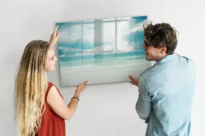 Beschreibbare Magnettafel mit Motiv Meereslandschaft